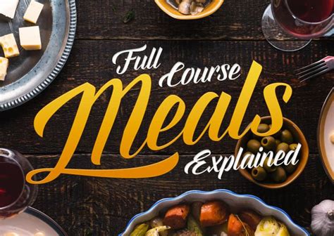 Full Course Meals Explained | Full course meal, Course meal, Five ...