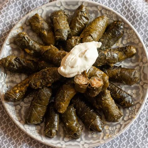 Dolma - Meat Stuffed Grape Leaves - Cooking Gorgeous