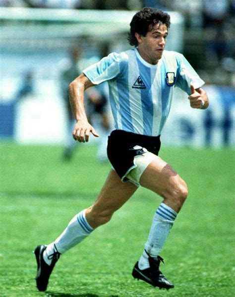 Nestor Clausen of Argentina in action at the 1986 World Cup Finals ...