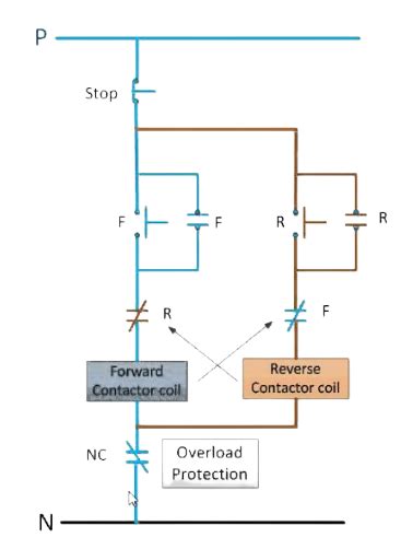 Motor Timer Based Forward-Reverse Control Wiring Diagram | Voltage Lab