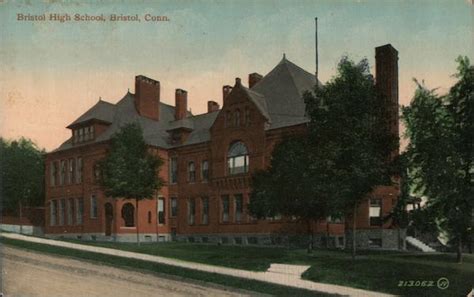 Bristol High School Connecticut Postcard