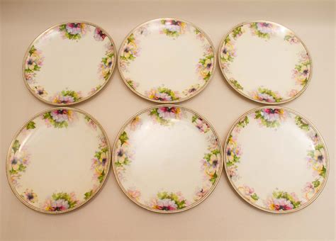 O.&.E.G. Royal Austria Antique Vintage Hand Painted Porcelain Plates ...