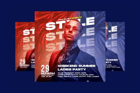 Style Square Flyer Template | Flyer Templates ~ Creative Market