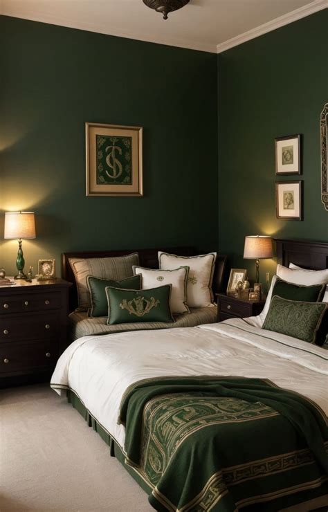 Unlock the Magic: Transform Your Bedroom with Slytherin Aesthetic | Slytherin room, Harry potter ...