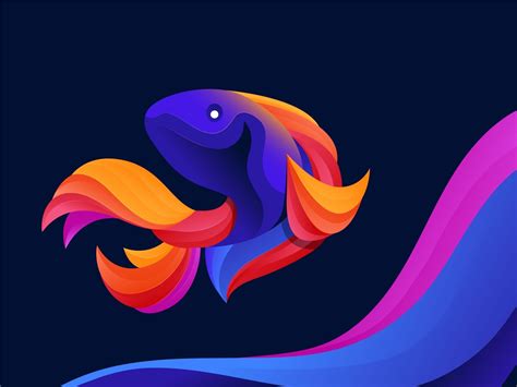 Abstract Fish illustration by DewApples for Tistio on Dribbble Sea Illustration, Ink ...