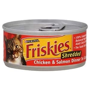 Amazon.com : Friskies Cat Food, Shredded, Chicken & Salmon Dinner in ...