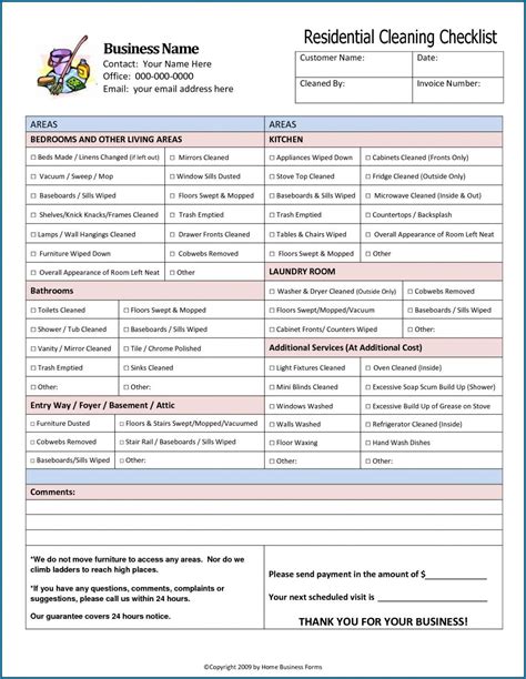 Explore Our Example of Commercial Cleaning Checklist Template for Free | Cleaning checklist ...