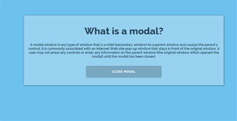 Create Pure CSS3 Modal Window : A Simple Way to Display Modal Window Using CSS3 Transition ...