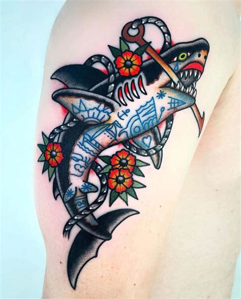 50 Greatest Shark Tattoos: Symbolism & Design Inspiration