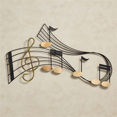 Rhythm Music Staff Metal Wall Sculpture