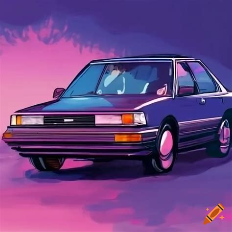 1988 toyota camry illustrated in anime style on Craiyon