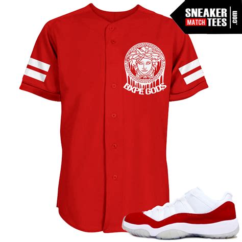 Jordan Retro Varsity Red 11 Match Jersey Red