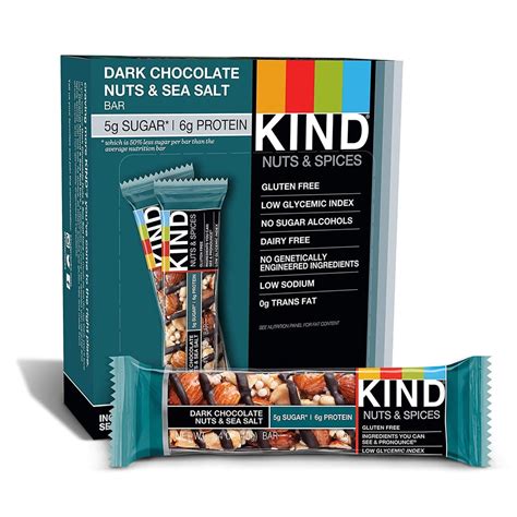 KIND Bars, Dark Chocolate Nuts & Sea Salt | Best Low-Sugar Snacks for Weight Loss | POPSUGAR ...