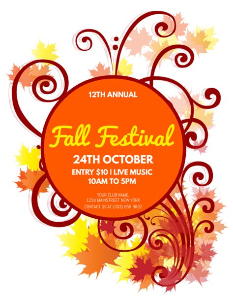 Fall Festival Flyer Template | PosterMyWall