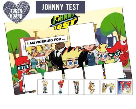 Johnny Test Token Board Digital - Etsy