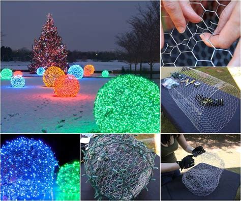 Creative Ideas - DIY Outdoor Christmas Light Balls