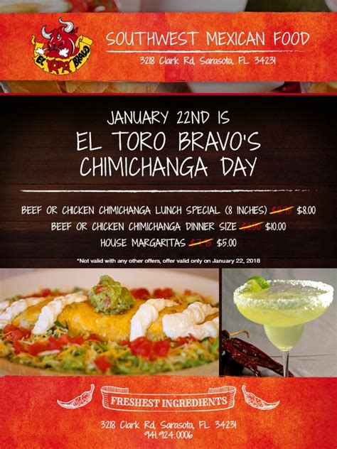 Our Menu ⋆ Southwest Mexican Restaurant El Toro Bravo | Sarasota, FL