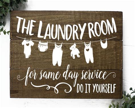 The Laundry Room Funny Sign Wood Art | Laundry room signs, Laundry room, Laundry room art