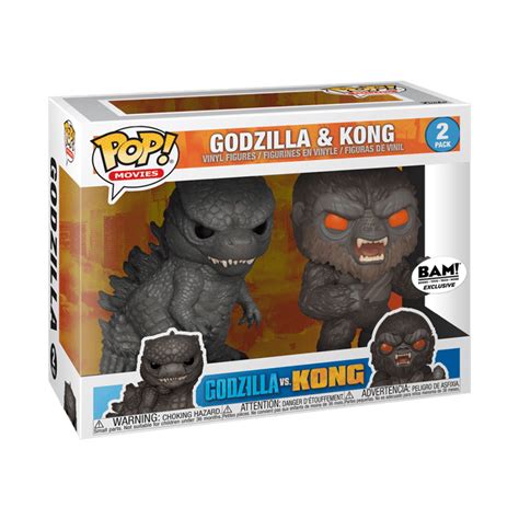 Funko POP! Movies Godzilla vs. Kong - Godzilla & King 2-Pack Exclusive - Walmart.com - Walmart.com