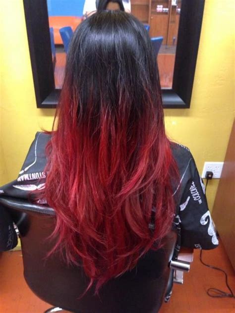 12+ Spectacular Black And Red Ombre Hairstyles