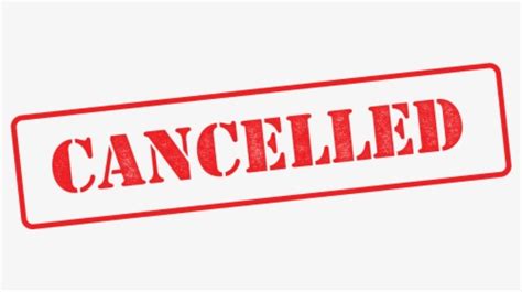 Canceled PNG Images, Transparent Canceled Image Download - PNGitem