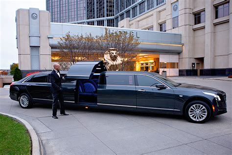 Black Cadillac Limousine Rental A One Limousine servicing Greater Detroit