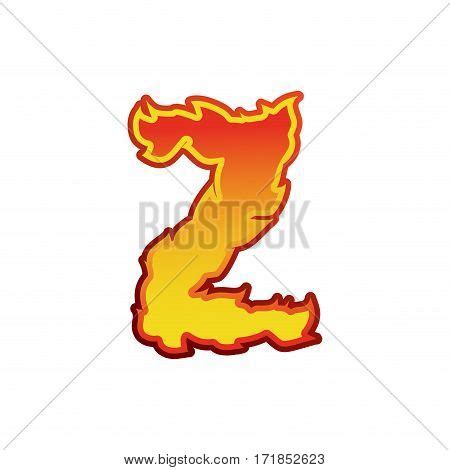 Letter Z Fire. Flames Vector & Photo (Free Trial) | Bigstock