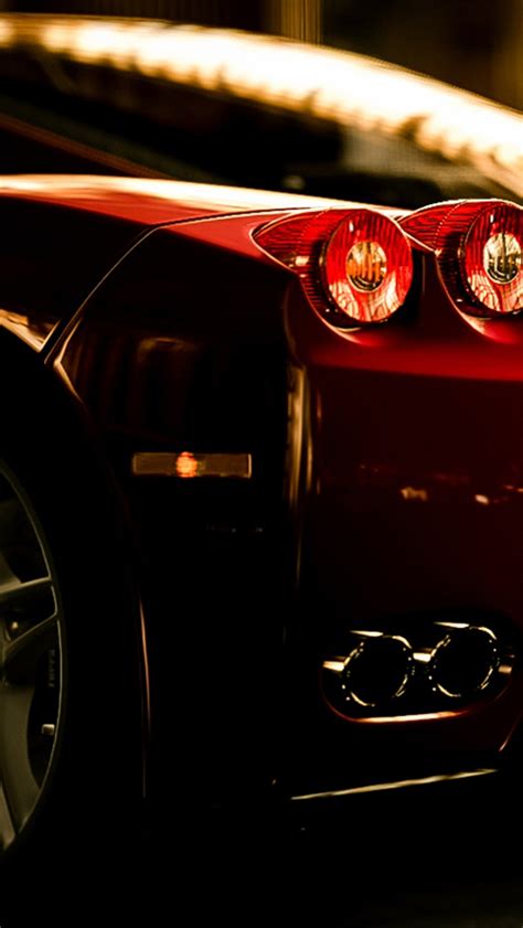 Ferrari Rear Lights View iPhone Wallpapers Free Download