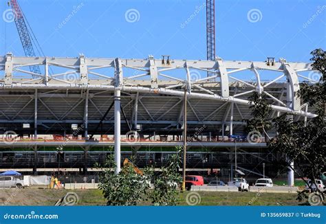 LA Rams Stadium Construction Site Editorial Photography - Image of ...