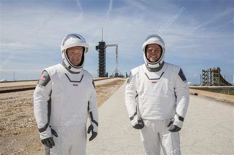 SpaceX Crew Dragon astronauts - Stock Image - C049/0373 - Science Photo ...