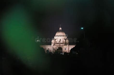 Victoria Memorial at Night in Kolkata, West Bengal, India Stock Photo ...