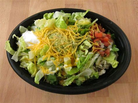 taco bell chicken taco salad without shell