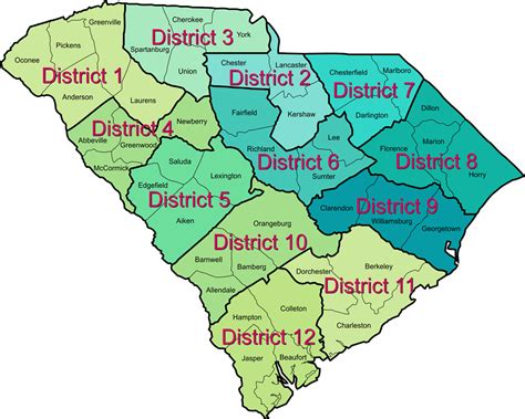 Tree Farm Districts | SC Tree Farm