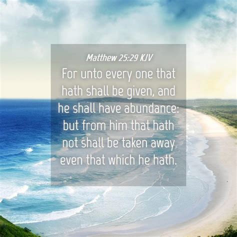 Matthew 25:29 KJV Bible Verse Images