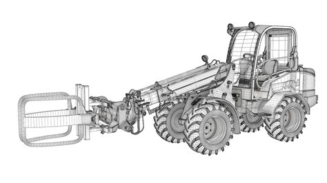 Telescopic Handler Forklift 3D Model - TurboSquid 2035174