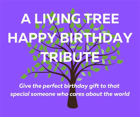 Happy Birthday Gift Unique Present Celebrate Tree Planting | Etsy