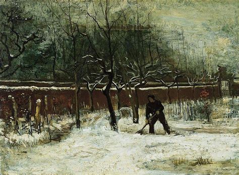 Vincent van Gogh (1853–1890) Winter (The Vicarage Garden under Snow ...