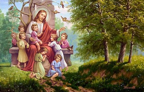 Let's the children come to me, hope, christianity, charity, jesus christ, religion, HD wallpaper ...