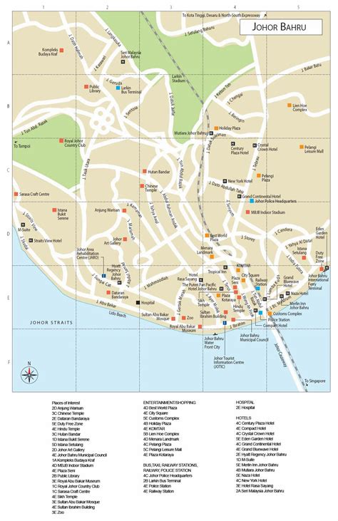 Large Johor Bahru Maps for Free Download and Print | High-Resolution ...