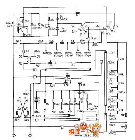 Sanwa Analog Multimeter Schematic Diagram - Wiring Diagram