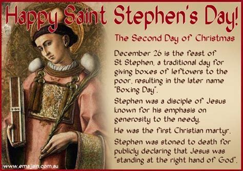 St. Stephen's Day - the Feast of St. Stephen