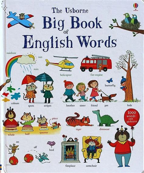 1 pcs Big book of English words Word learning board book famous picture ...