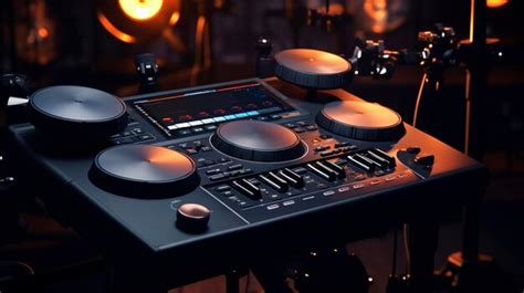 Premium AI Image | A photo of a hightech electronic drum pad setup