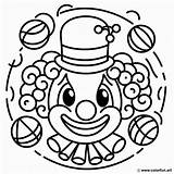 Clown juggler Coloring Page Download Or Print For Free sketch template