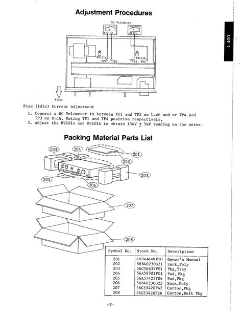 Service Manual for LUXMAN L-400 - Download