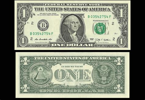 One Dollar Bill Printable