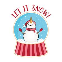 Let It Snow Poster Free Stock Photo - Public Domain Pictures