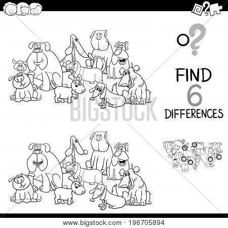 Spot Difference Dogs Vector & Photo (Free Trial) | Bigstock