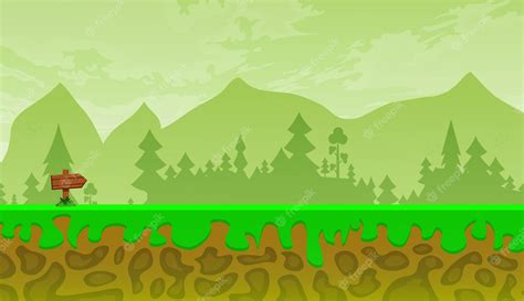 Premium Vector | 2d game art, natural landscape for games, mobile applications and computers ...