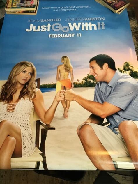 Movie Poster Just Go With It Adam Sandler Jennifer Aniston 27”x38 ...